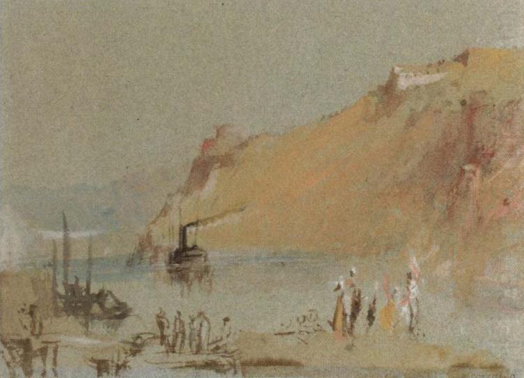 J.M.W. Turner river scene with steamboat china oil painting image